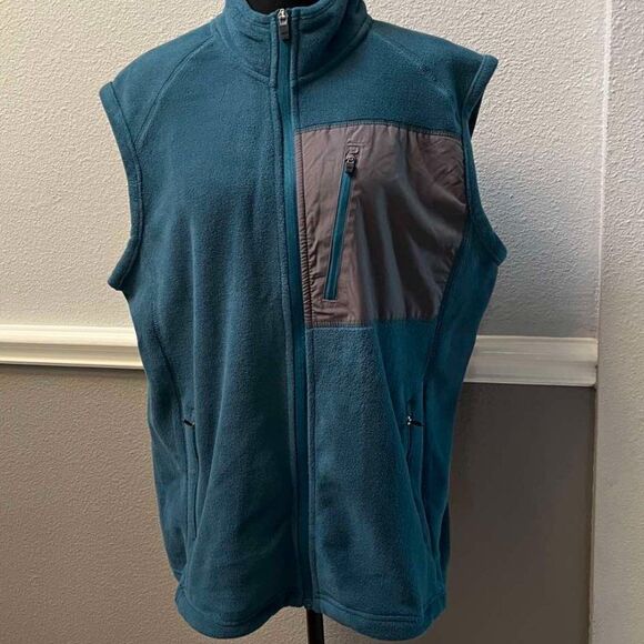 NordicTrack Вark Еurquoise Сolor Men’s Fleece Vest  size L - Picture 1 of 14